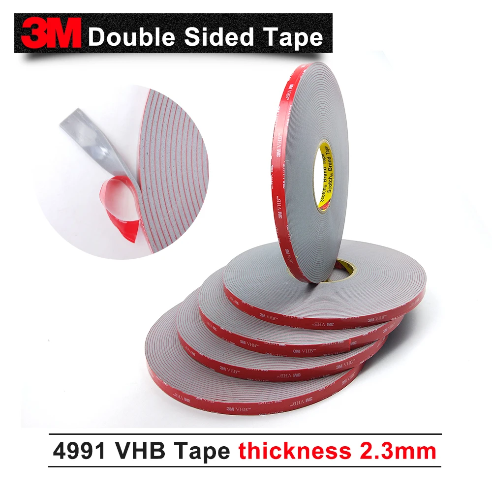 Двухсторонняя лента 3M VHB 4991/акриловый клей/Отличная долговечность/15 мм * 16 5 м