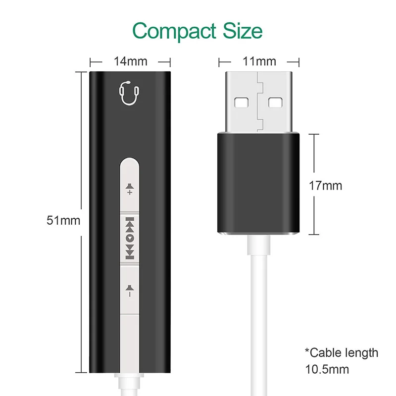 2 в 1 USB внешняя звуковая карта на 3 5 мм стерео джек гарнитура Аудио Адаптер Новое