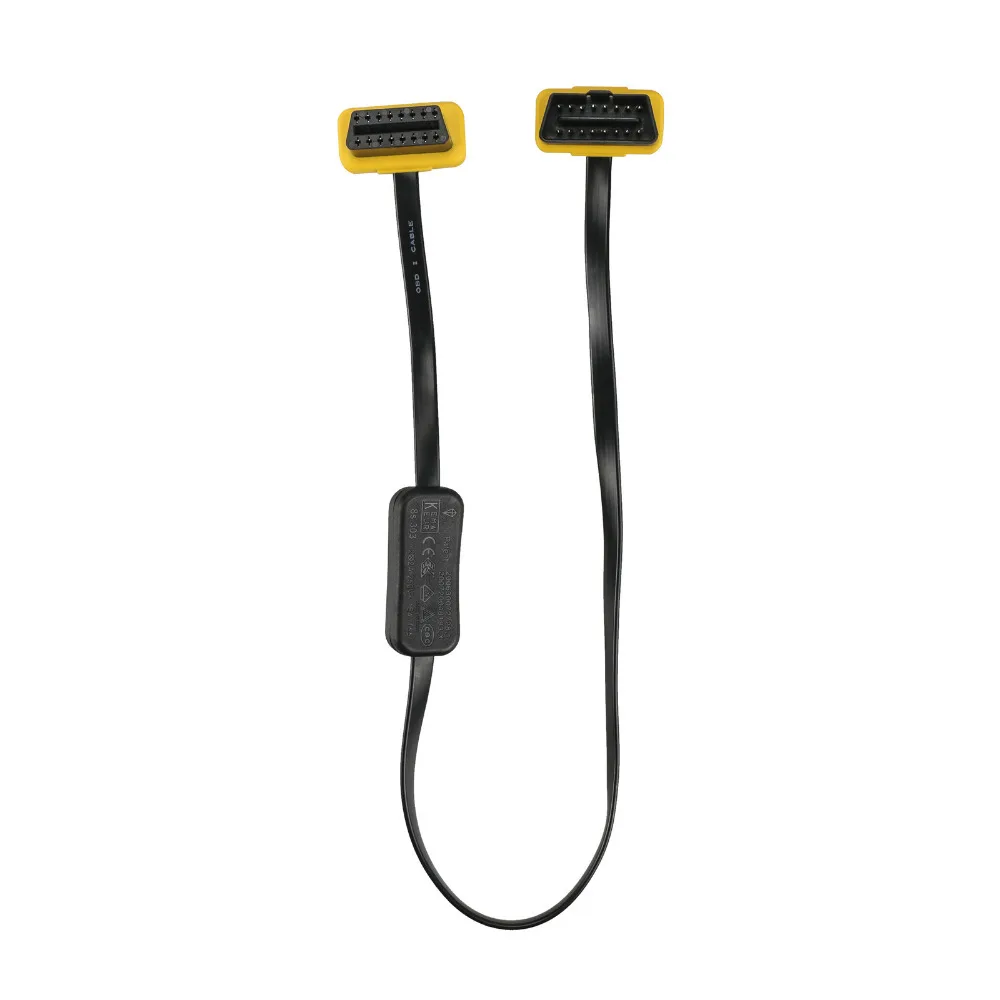 Автомобильный Удлинительный кабель AUTOOL OBD2 с переключателем Авто OBD 2 ELM327 адаптер