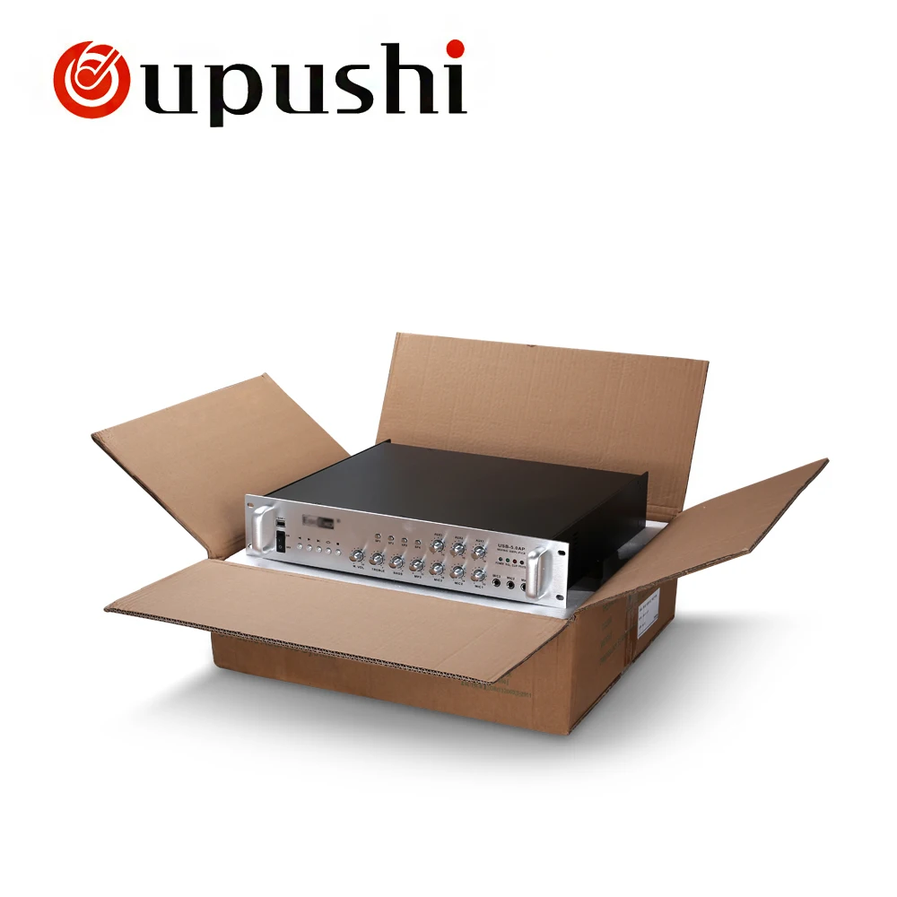 

OUPUSHI USB-5.0AP High quality 500w 4 channel power amplifier; Public broadcasting system power amplifier background music