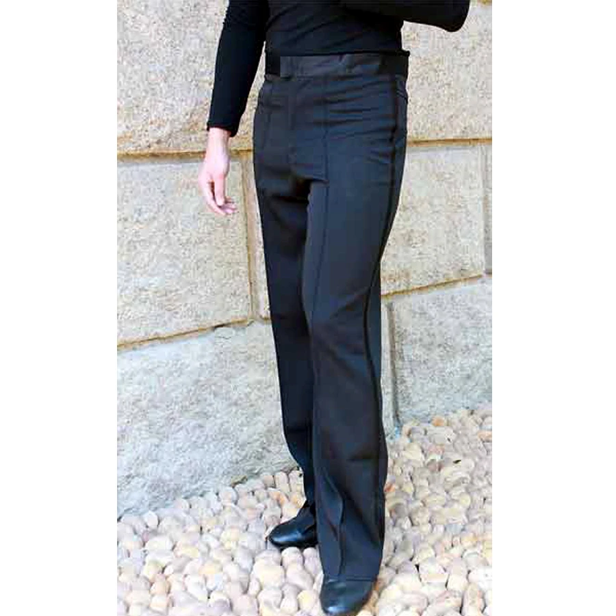 Горячая Распродажа! Мужские брюки для латиноамериканских танцев черные штаны