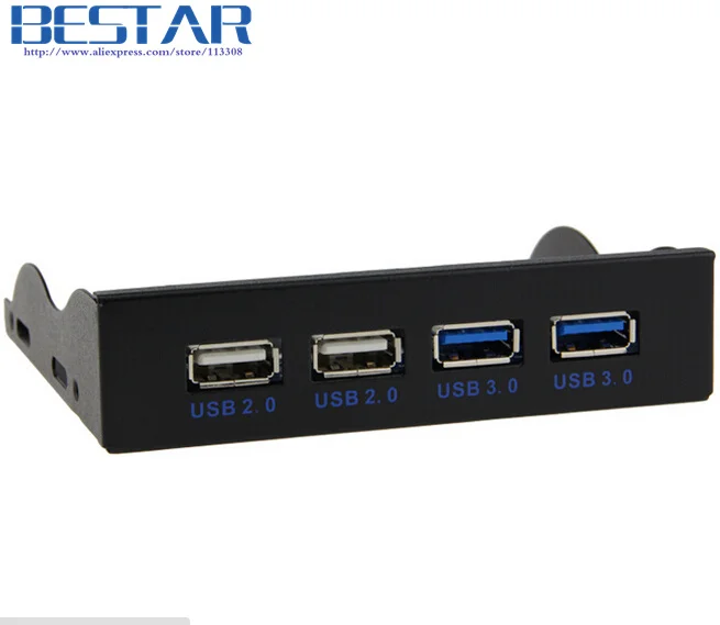 Для настольного компьютера DIY 3 5 дюймовый гибкий драйвер Bay 20 Pin 4 порта USB 2 0 +
