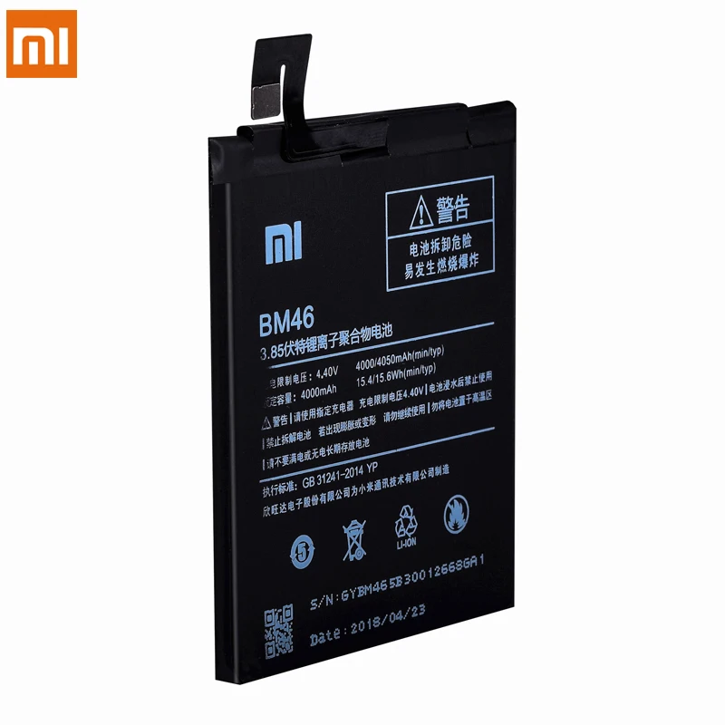 BM46 BM45 BN45 BN41 BN43 Батарея для Xiaomi Redmi Note 5/Note 4X4 3 2 Note2 Note3 Pro Note4 Note5 Замена Bateria