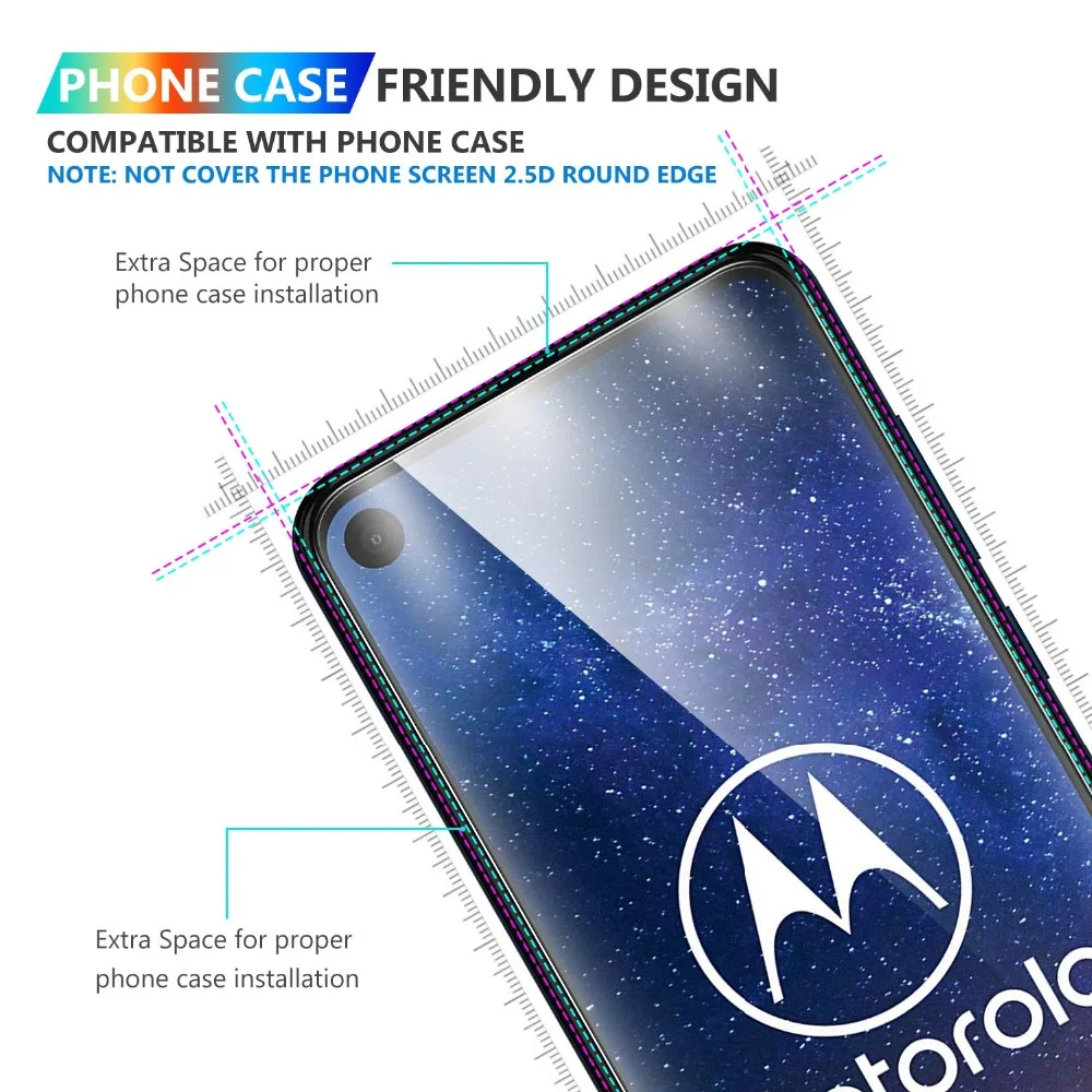9H 2.5D Закаленное стекло для Motorola Moto One Vision, Защитная пленка для телефона, Защита экрана для Moto One Vision, защитная пленка