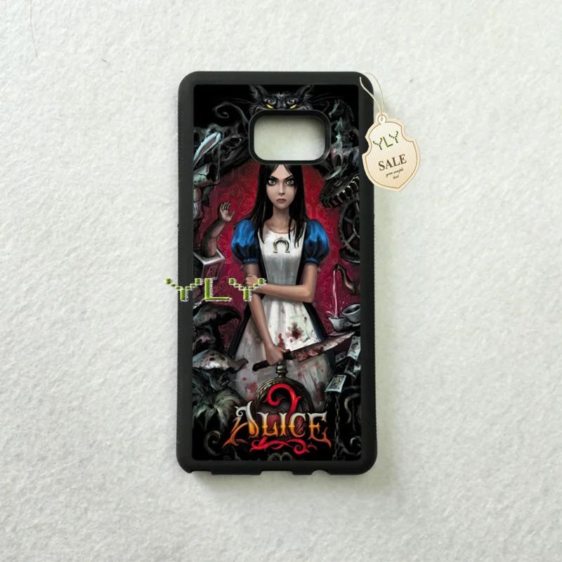 Алиса madness returns мягкий край кожа случаи мобильного телефона для samsung note2 note3 note4 note5