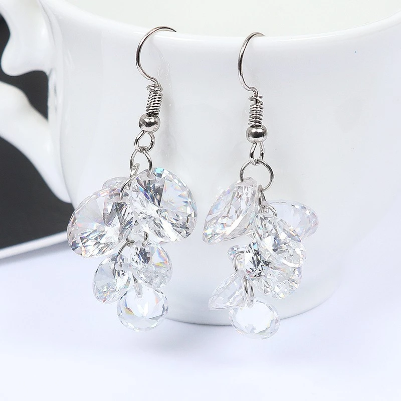 Белый цирконий с отверстием камень 5 мм 6 8 10 AAAAA Цирконий Pedra de DIY бусины