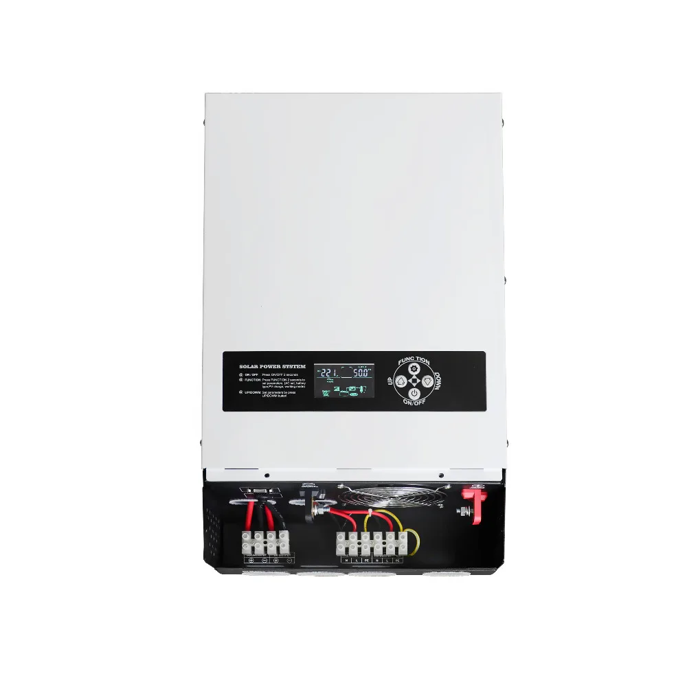 Чистая синусоида 3KVA 2500W DC24V к AC220V Гибридный инвертор с MPPT солнечным контроллером