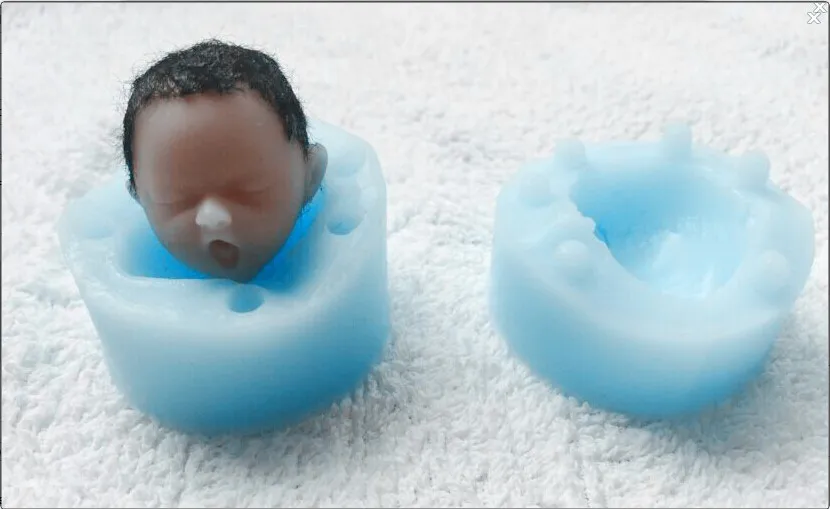 

DIY Craft Mold Silicone Baby Head Mold Cake Mold Fondant Cake Decoration Mold Moulds Silicone Rubber PRZY Eco-friendly 001