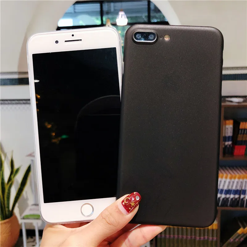 Тонкий Матовый Жесткий Ультратонкий чехол из поликарбоната для iPhone 6 6s 7 8 Plus