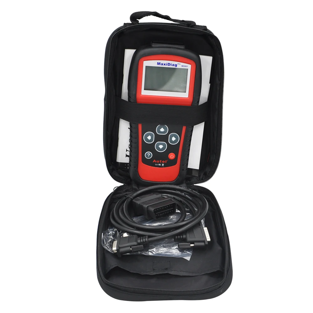 2016 DHL бесплатно Maxidiag MD801 code reader сканер для OBD1 OBDII протокол 4 в 1 диагностического