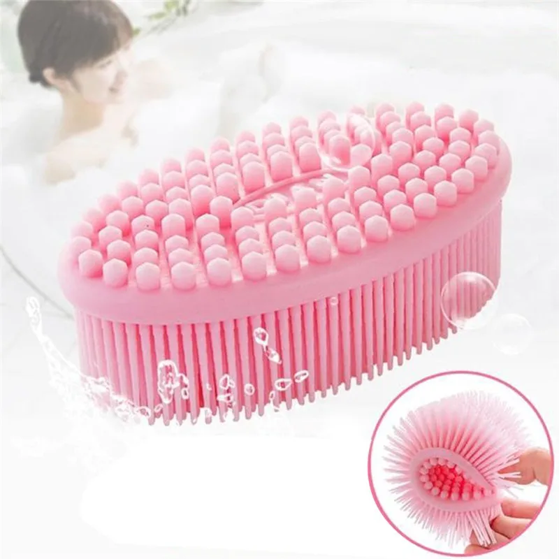 1 шт. детская силиконовая щетка для мытья шампуня|baby bath brush|bath brushbath cleaning brush |