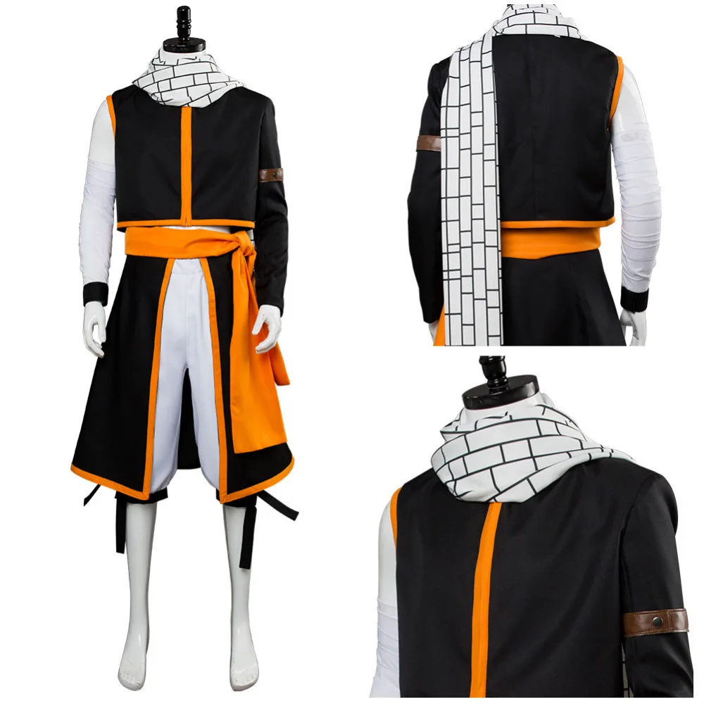 Аниме Fairy Tail Нацу Dragneel Косплэй взрослый костюм Для мужчин женщин Хэллоуин Детский