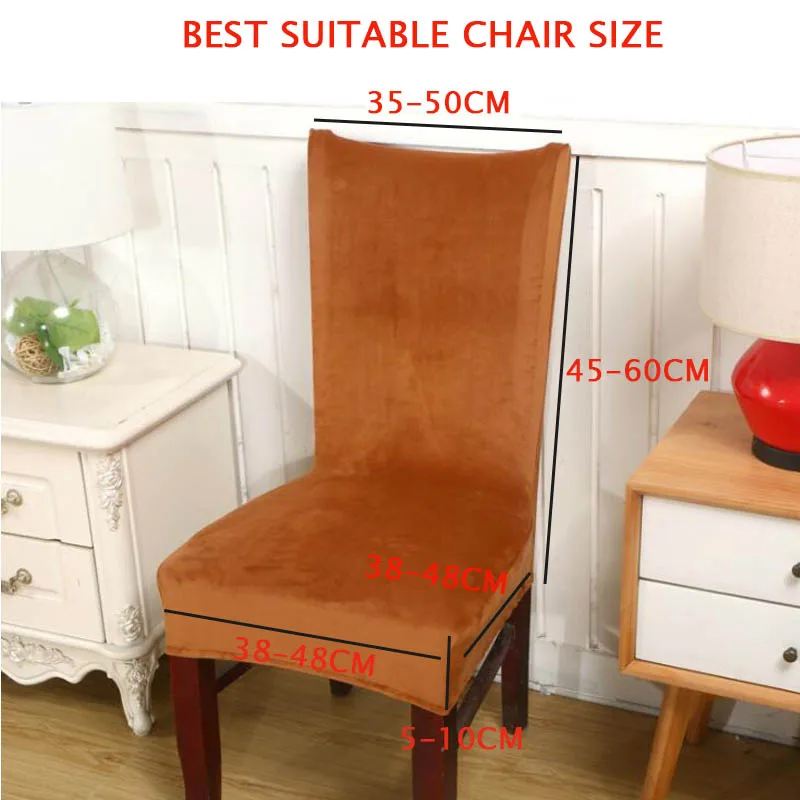 Meijuner съемный Бархатный Чехол для стульев столовой эластичный чехол сиденья