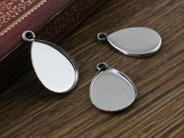 (Не выцветает) 20 шт. 13x18 мм Внутренний размер материал из нержавеющей стали