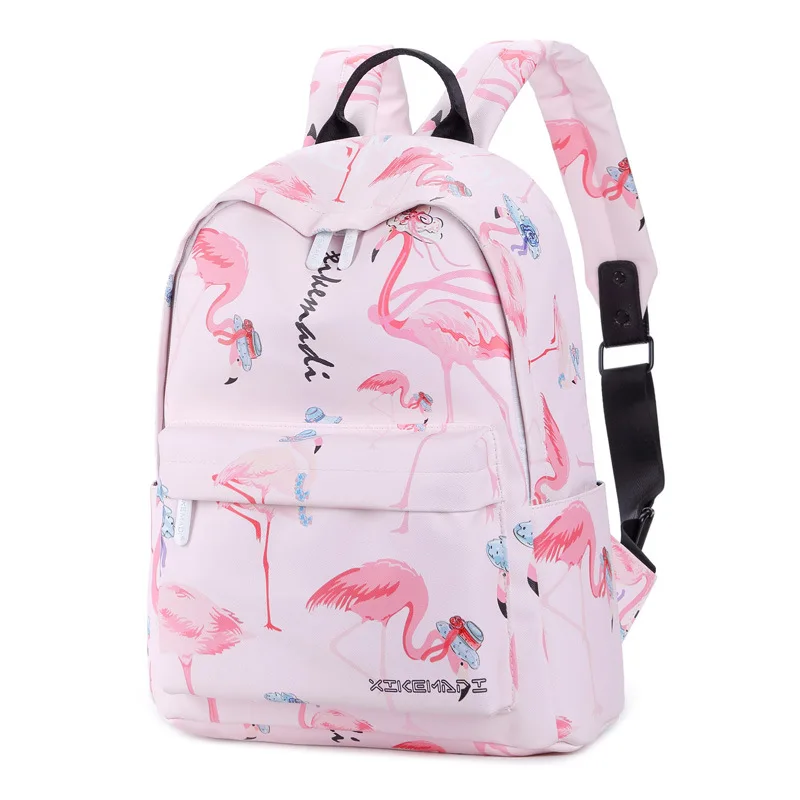 

2018 Новый женский рюкзак Bakcpacks FlamingoPrinting, женский простой мини рюкзак для путешествий, модные новые рюкзаки для девочек-подростков