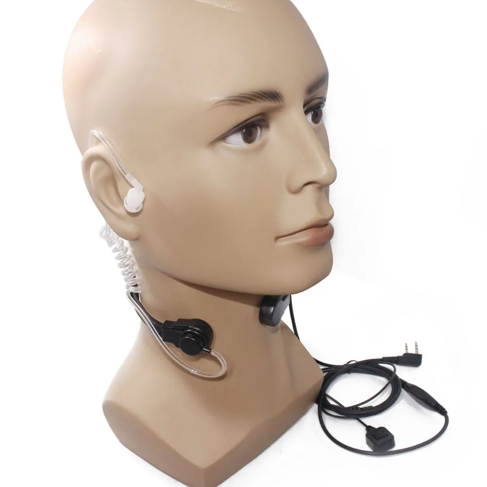 Extendable Throat Microphone Mic Earpiece Headset for CB Radio BAOFENG UV-5R GT-3 BF-888S Series TYT Wouuxn Ham Walkie Talkie | Мобильные