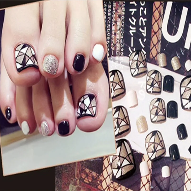 Гель Лак Для Ногтей Ногти Искусственные Акриловые Поддельные Toenail Советы Мода