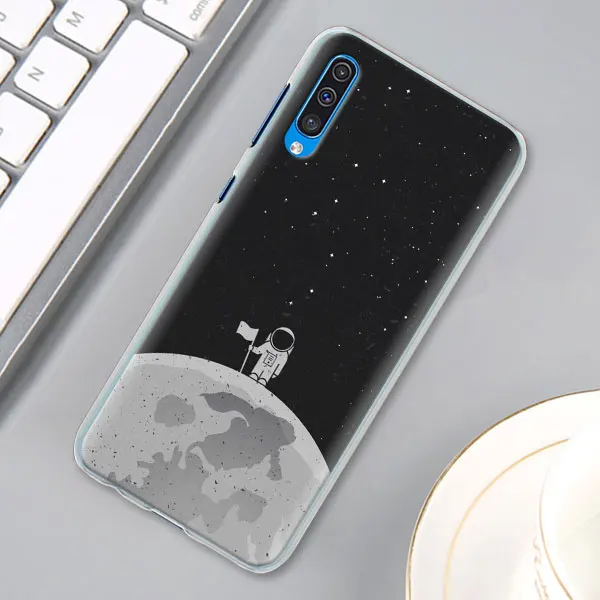 Space Love солнце и луна звезда рисунок чехол КРЫШКА ДЛЯ samsung Galaxy A30 A40 A50 A70 A6 A8 плюс A7 A9 M30 чехол для телефона Coque - Цвет: 06