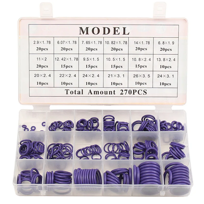 Резиновые уплотнительные кольца прокладки для кондиционера 270 R22 R134a фиолетовые