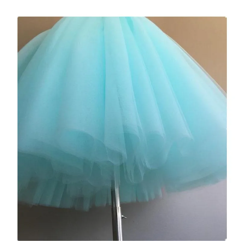 Летние Короткие Пышные юбки длиной до колена с оборками юбка пачка для взрослых