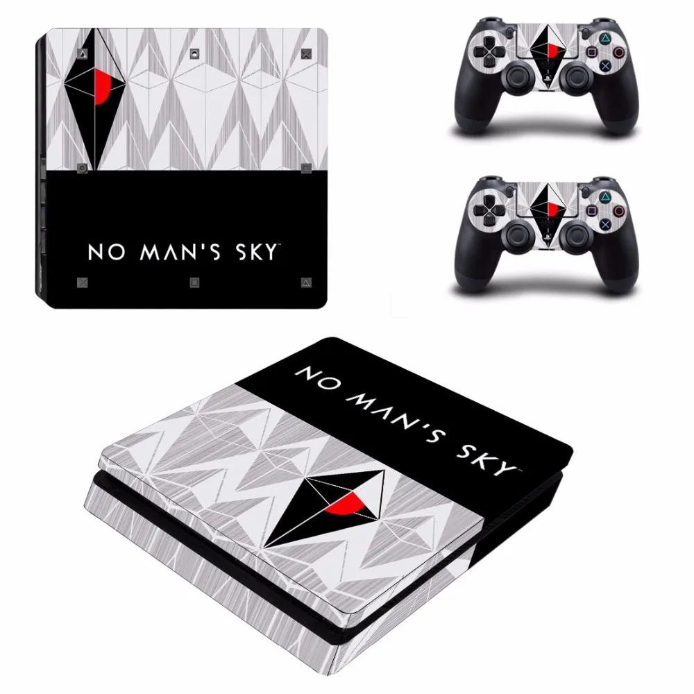 NO MAN'S SKY Black PS4 Slim Skin Sticker Vinly for Sony PlayStation 4 and 2 controller skins | Электроника