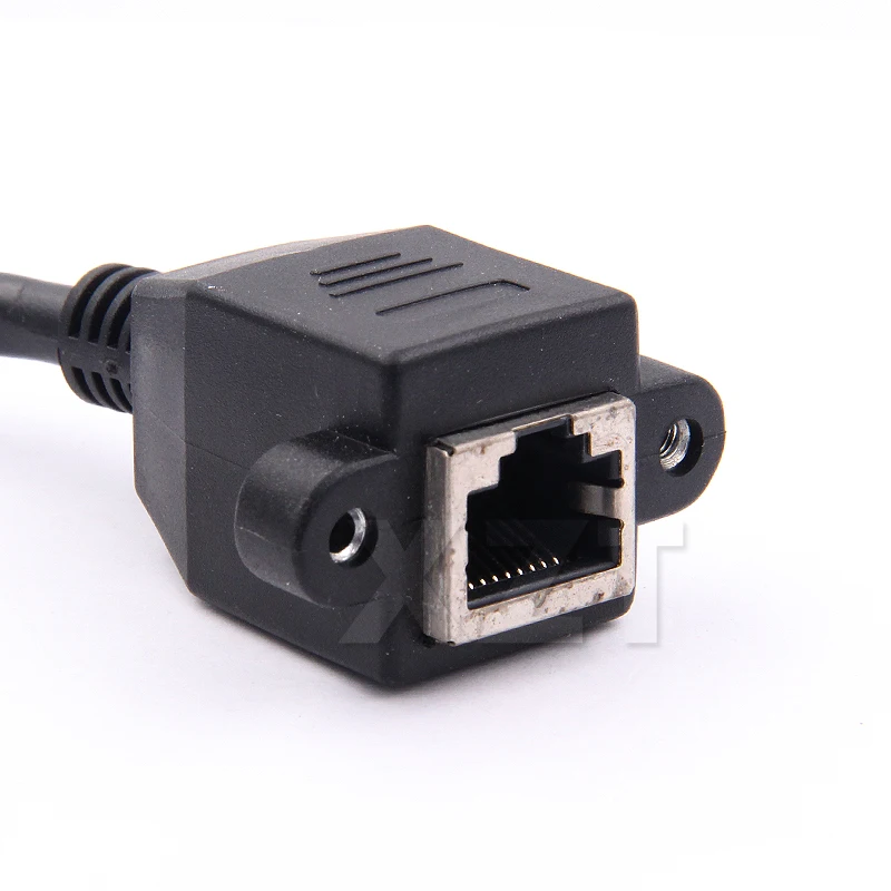1 шт. новая 8 контактная сеть Ethernet LAN RJ45 с винтовым замком Удлинительный кабель