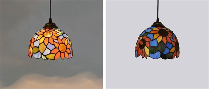 Цветная лампа в марокканском стиле средиземноморском витражный стеклянный