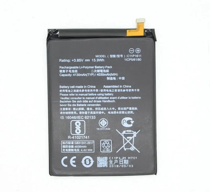 10 шт./лот 4130 мАч C11P1611 сменная батарея для ASUS Zenfone 3 Max Zenfone3 Z3 ZC520TL X008DB Batterij батареи |