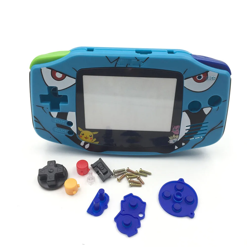 10 комплектов для Nintendo GameBoy Advance замена корпуса Корпус экран объектив силиконовая