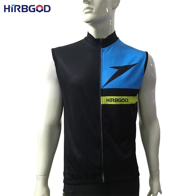HIRBGOD Classic Men Breathable Sleeveless Cycling Jersey Summer Black MTB Bike Clothing Maillot Jacket HI008 | Спорт и развлечения