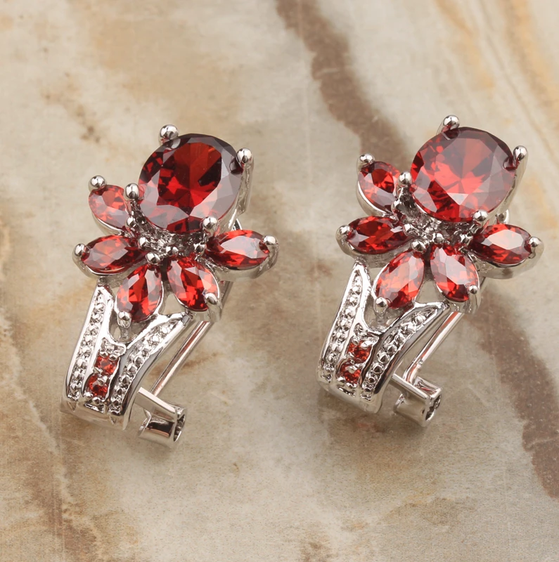 Очень Популярные многоцветные зеленые серьги гвоздики в форме граната с