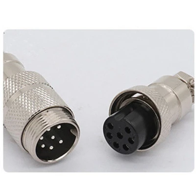 GX16-7D 1 компл. Gx16 Butting авиационный Разъем стыковки Femal& mele 2pin 3pin 4pin 5pin 6pin 7pin 8pin 9pin круговой разъем - Цвет: GX16-7D
