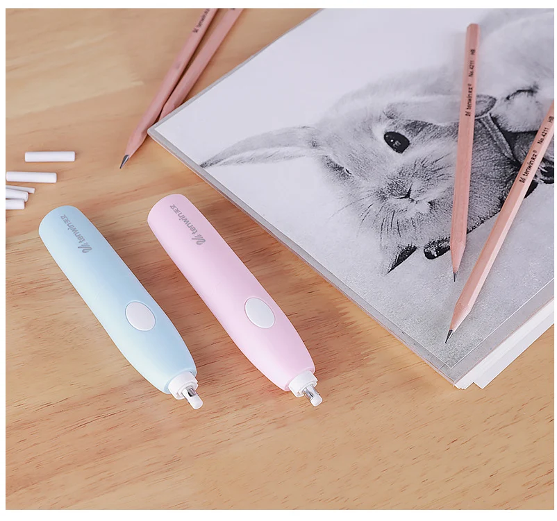 Милый Электрический ластик Kawaii эскиз механические резиновый художественный электронный карандаш ластик для детей Канцтовары Школьные принадлежности