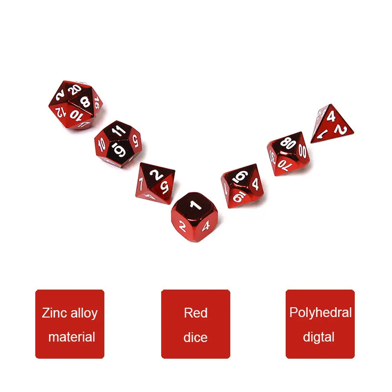 Dnd многогранник металлические кости rpg Подземелья и Драконы настольные игры d4 6 10