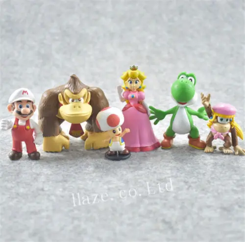 6 шт./компл. Super Mario Bros ПВХ фигурка игровой набор кукла 3-9 см | Игрушки и хобби