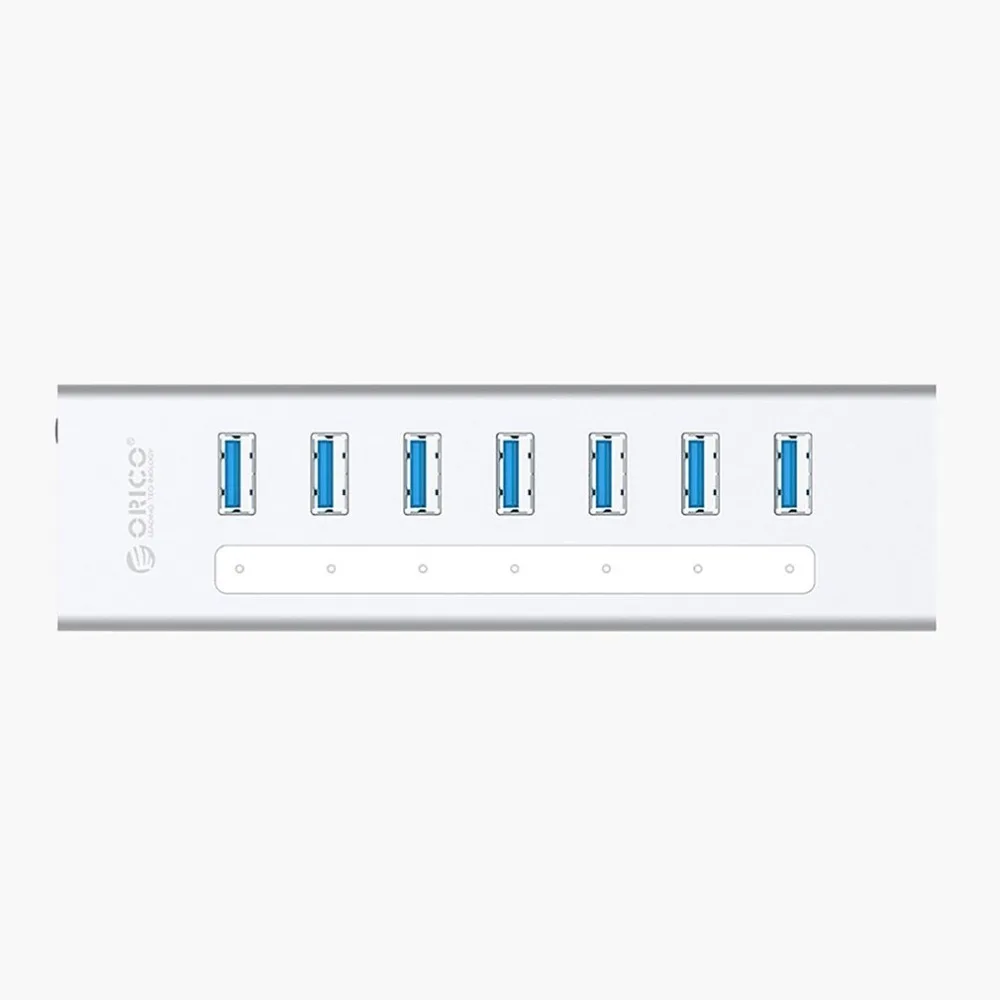 Orico A3H7-V2-SV USB 3,0 концентратор 7 портов 5 Гбит/с Высокая скорость передачи данных для ноутбука AU EU UK US Plug