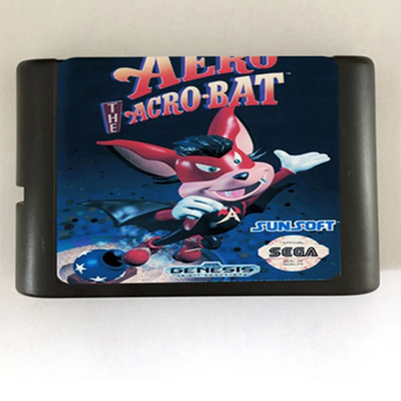 Aero acro летучая мышь игровая картридж новые 16 бит карточная игра для Sega игры Mega Drive /