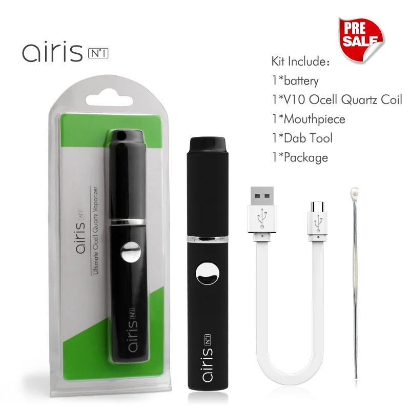Оригинальный Airistech Airis N1 испаритель ручка сухой травы микро воск vape 360 мАч батарея