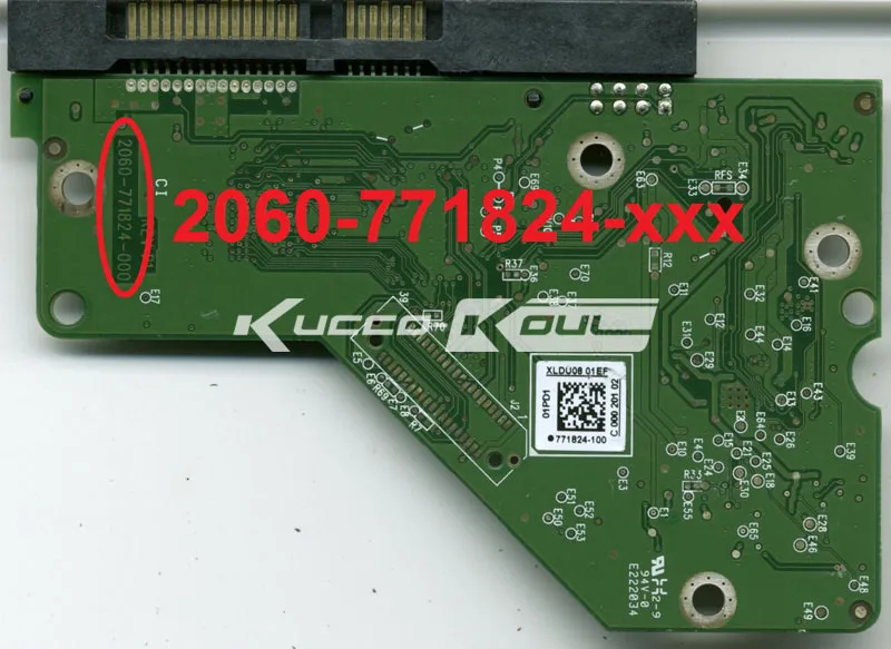 Материнская плата HDD PCB 2060 771824 000 REV P1 для WD 3 5 SATA восстановление данных жесткого