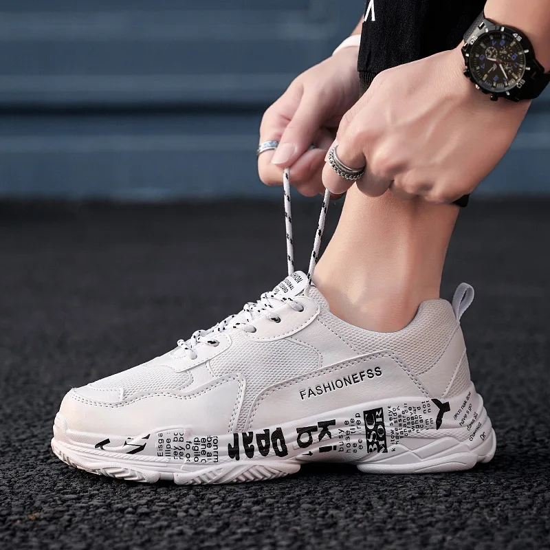 Мужские массивные кроссовки для тренировок обувь папы на высокой платформе