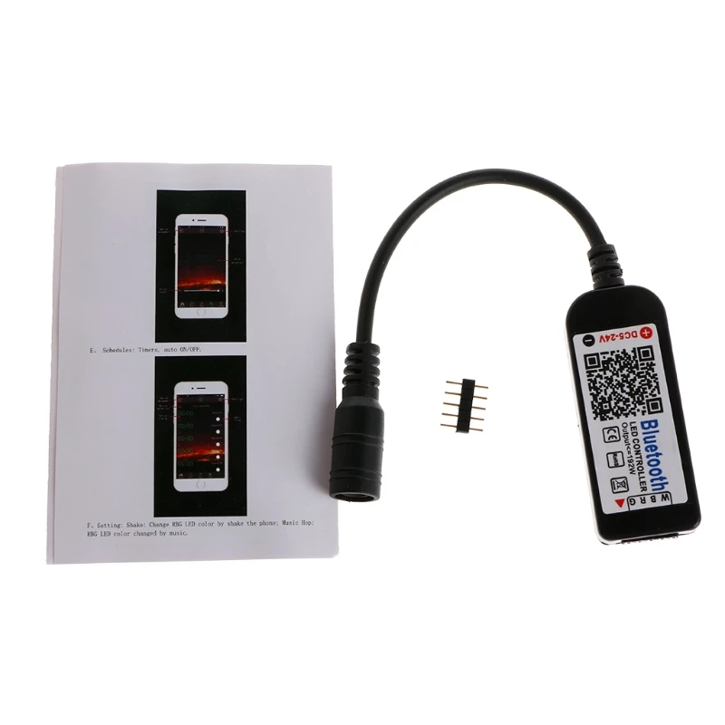 DC12V Светодиодный Мини wifi RGBW контроллер Bluetooth IOS/Android мобильный телефон беспроводной#0604
