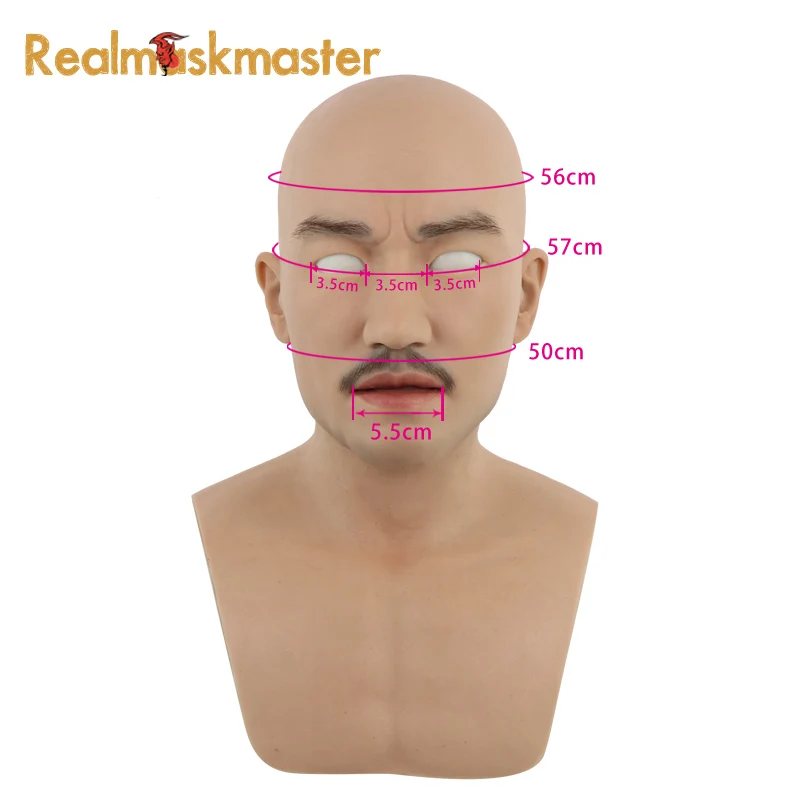 Realmaskmaster силикон для взрослых полная маска лица мужчин вечерние принадлежности