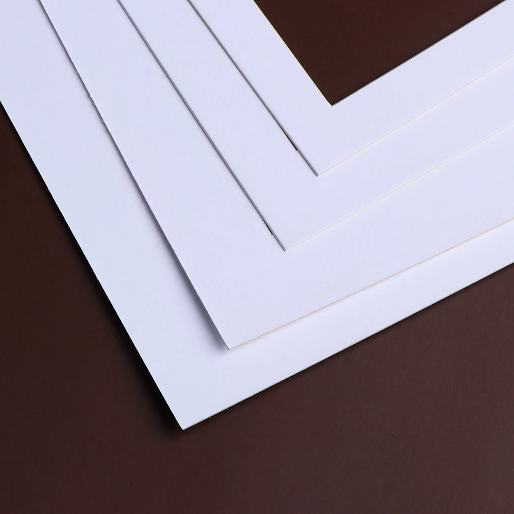 5 шт. Винтажные белые коврики для фотографий прямоугольные бумажные крепления