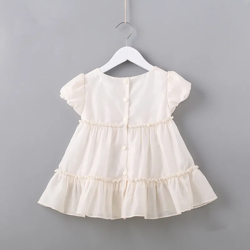 Новинка весна шифоновое платье для маленьких девочек летнее со Звездной