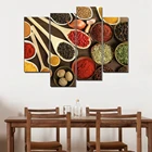 Настенный декор для кухни, с ложкой, красочный натюрморт, настенное искусство для ресторана, картины с едой для домашнего декора, Прямая поставка