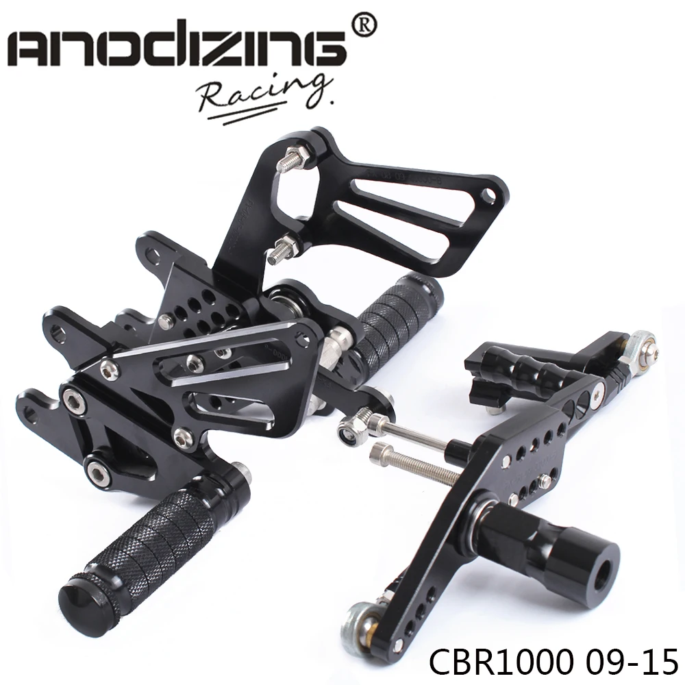Полный CNC алюминиевый мотоцикл Регулируемый Rearsets задние наборы подножки для HONDA