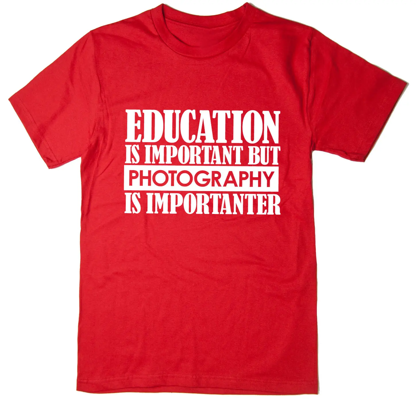 

2019 Hot sale Free shipping Education Is Important But Photography Is Importanter - Funny T-Shirt
