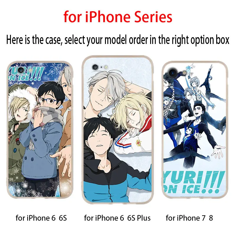 Чехол yuri on ice and victor skate для iPhone 12 11 Pro X XS Max XR 8 7 6 Plus 5s SE 2020 S 1 Mini | Мобильные телефоны и