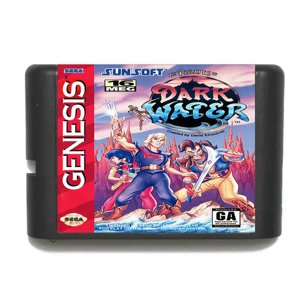 Игра Пираты темной воды 16 бит MD для Sega Mega Drive Genesis|Картриджи| |