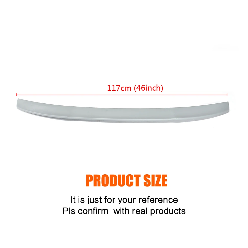 FRP Rear Trunk Lip Spoiler for Audi A3 Standard S3 Sedan 4 Door 2013 2014 2015 2016 Grey Wing | Автомобили и мотоциклы